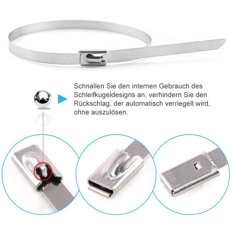 Lisslune | Multi-purpose metal cable ties (100 PIECES)