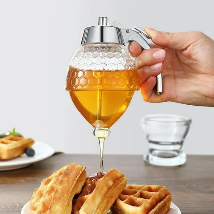 Lisslune | Stylish Honey Dispenser with Drip-Free Technology – Precise Dispensing without Spillage