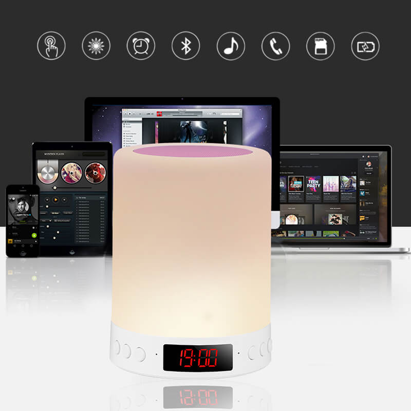 Lisslune | Bluetooth Speaker&Colorful Lighting Table Lamp