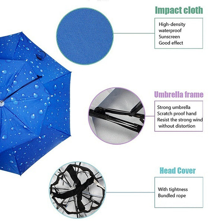Lisslune | Outdoor Double-Layer Rain Umbrella Hat