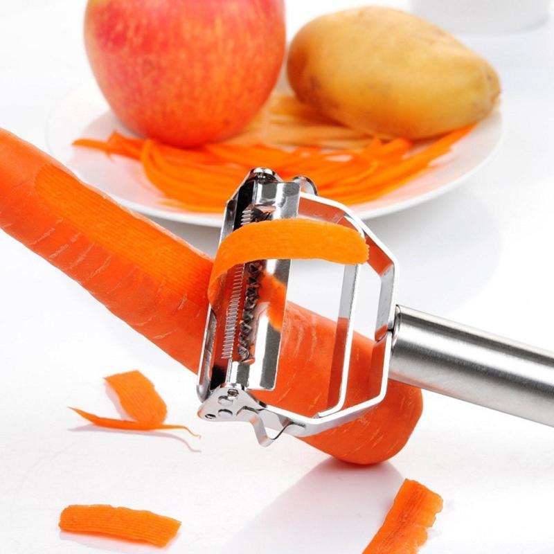 Lisslune | Ultra-sharp Stainless Steel Multifunctional Vegetable Peeler & Julienne Cutter