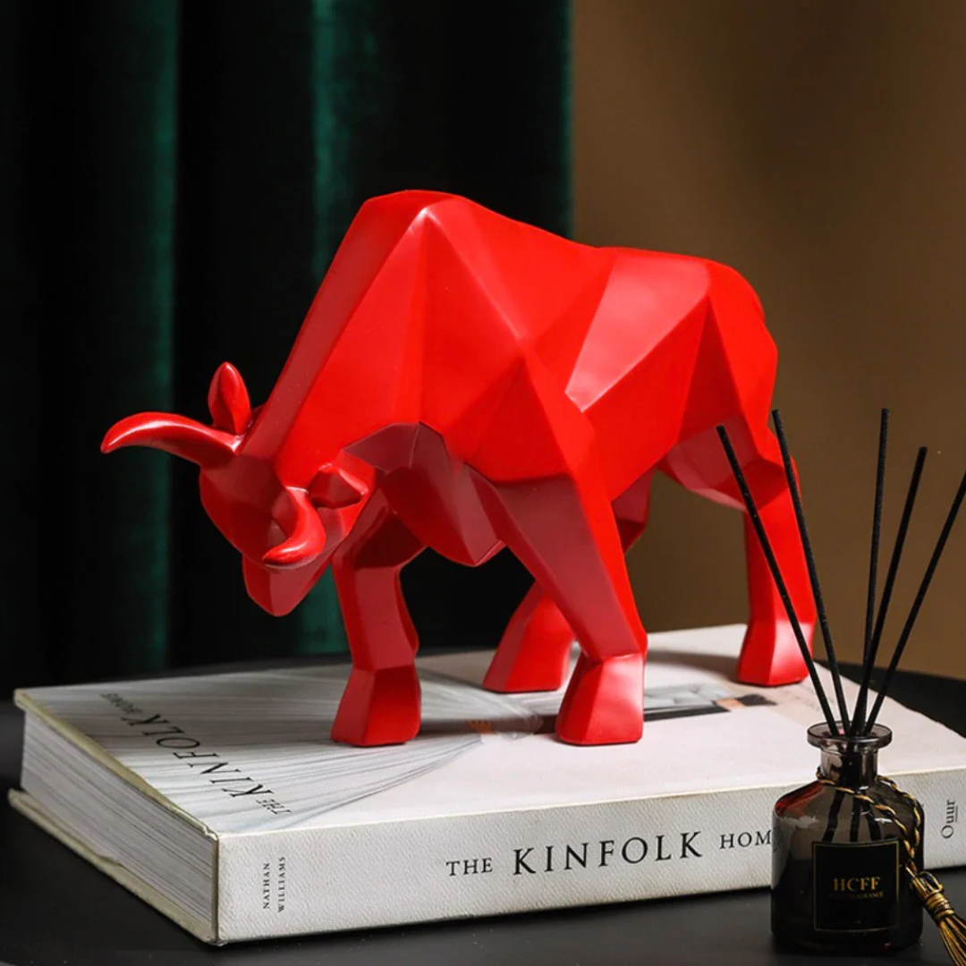 Lisslune | Geometric Bull Sculpture