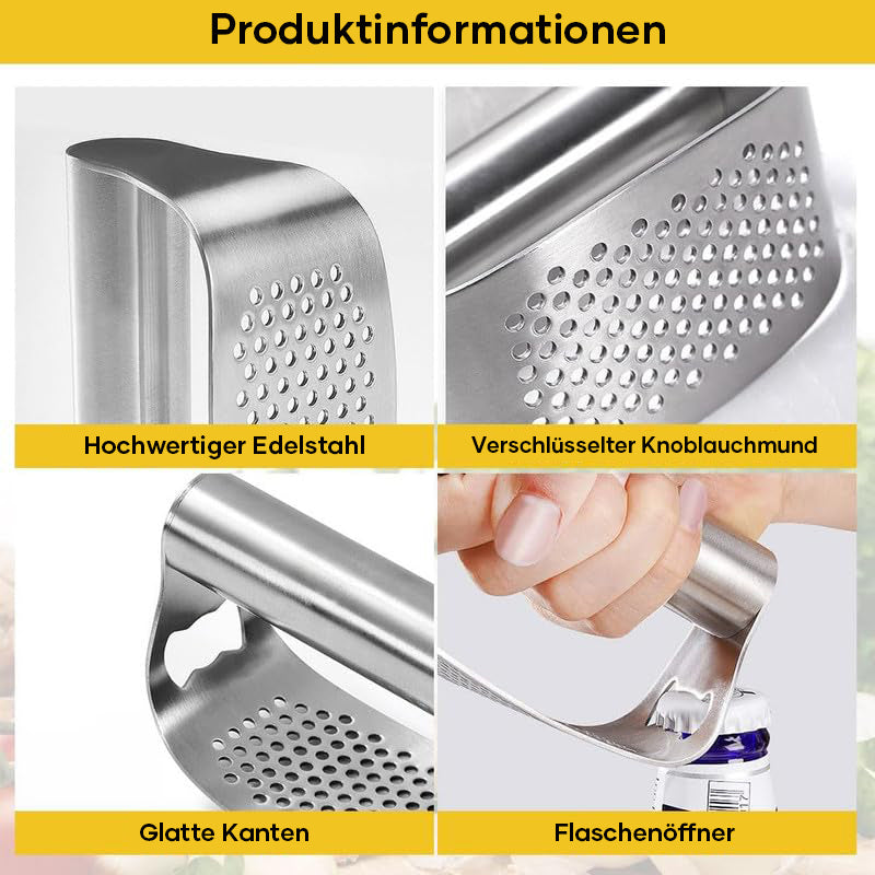 Lisslune | New garlic press made of stainless steel
