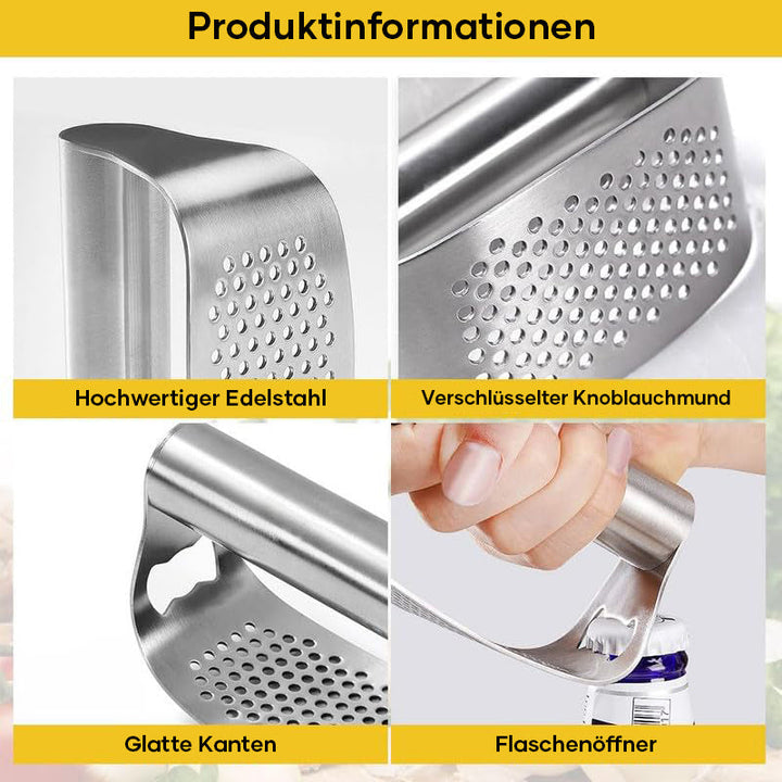 Lisslune | New garlic press made of stainless steel