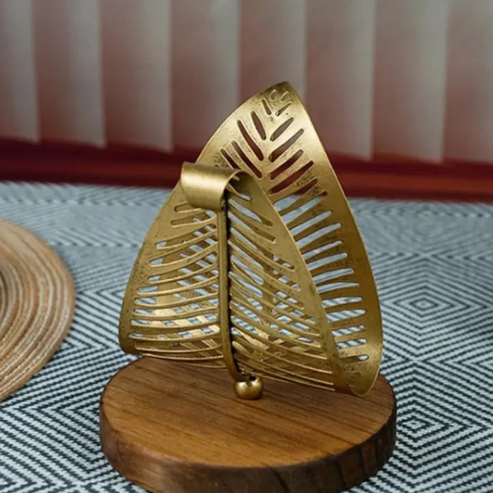 Lisslune | Iron Leaf Shape Tissue Holder