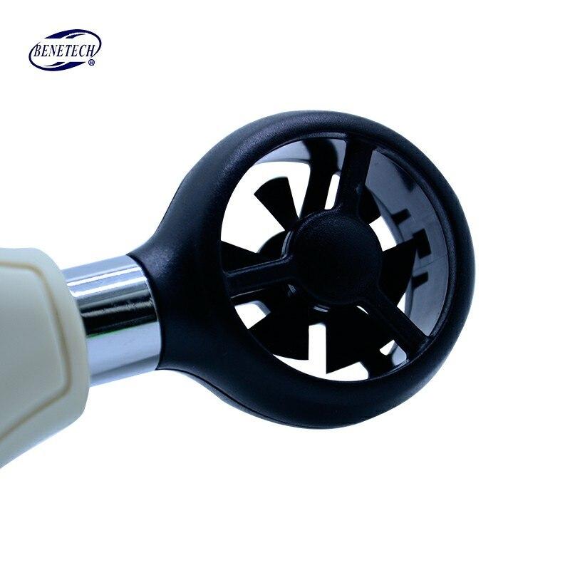 Lisslune | Wind Speed Meter with LCD Backlight Display Handheld Windmeter