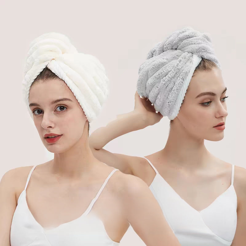 Lisslune | Coral Velvet Hair Dryer Cap