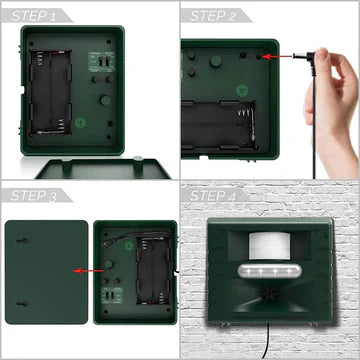 Lisslune | Woodpecker Ultrasonic Repeller for Effective Bird Control - Get Rid of Woodpeckers