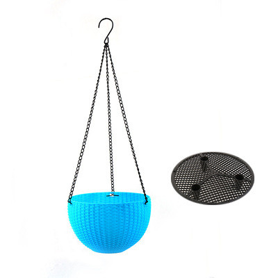 Lisslune | Woven hanging basket for plants with chain – Ideal for balcony and garden