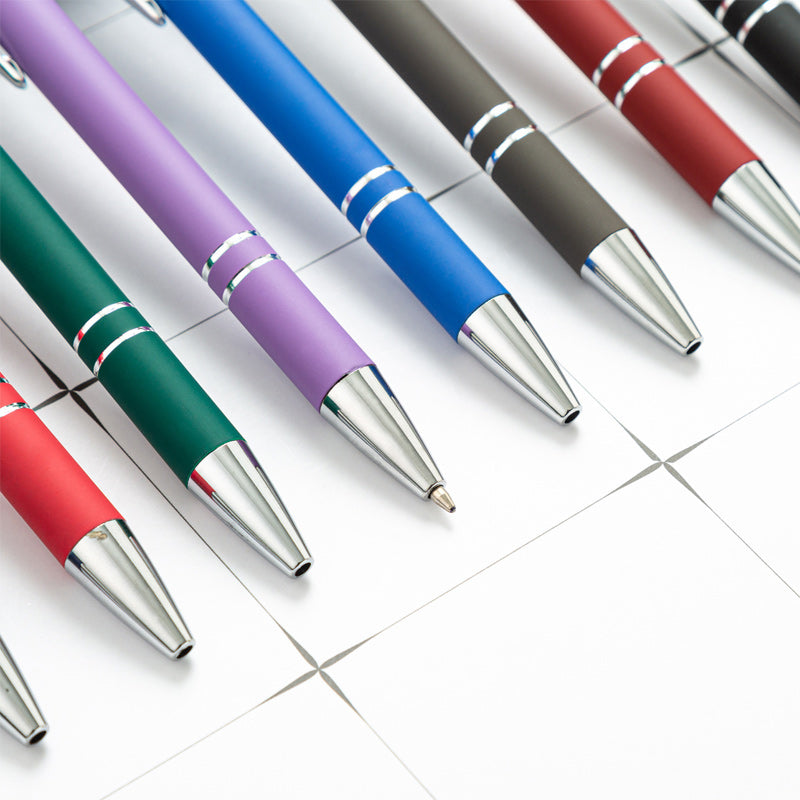 Lisslune | Metal Print Aluminum Ballpoint Pen, 8 Pieces