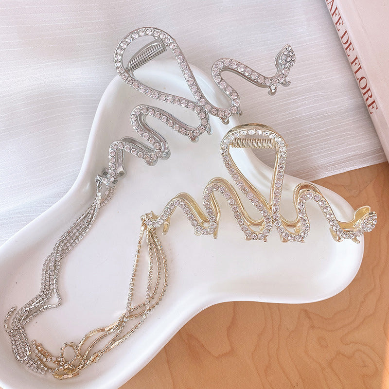 Lisslune | Snake Hair Clip with Rhinestones