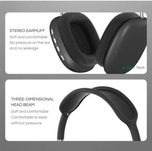 Lisslune | PRO Wireless Headphones | Crystal Clear Sound, Ultimate Comfort & Up to 40 Hours Battery Life for Home and On the Go