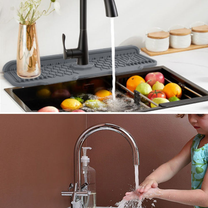 Lisslune | Aqua Slope Rubber Faucet Sink Mat
