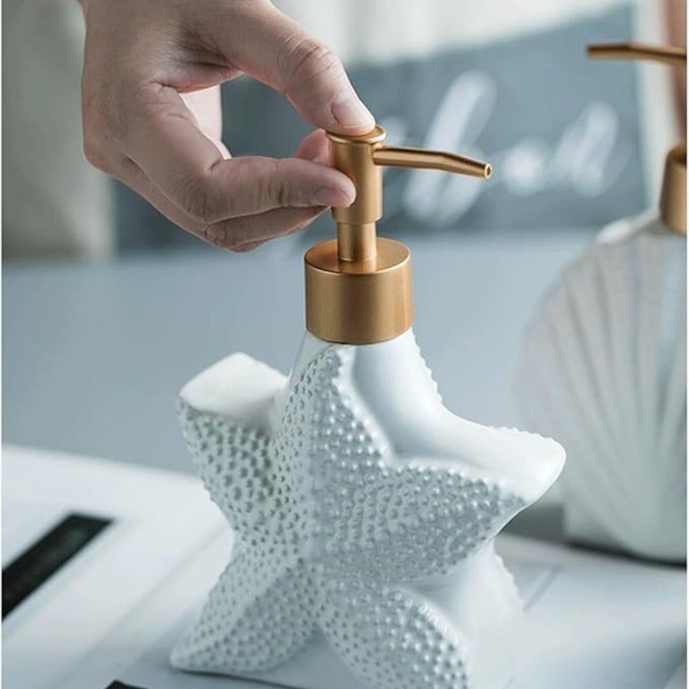 Lisslune | Seashell Ceramic Soap Dispenser