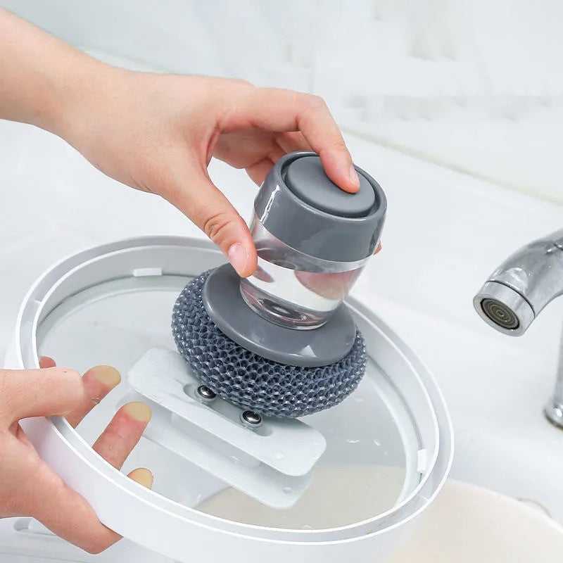 Lisslune | Kitchen soap dispenser hand brush
