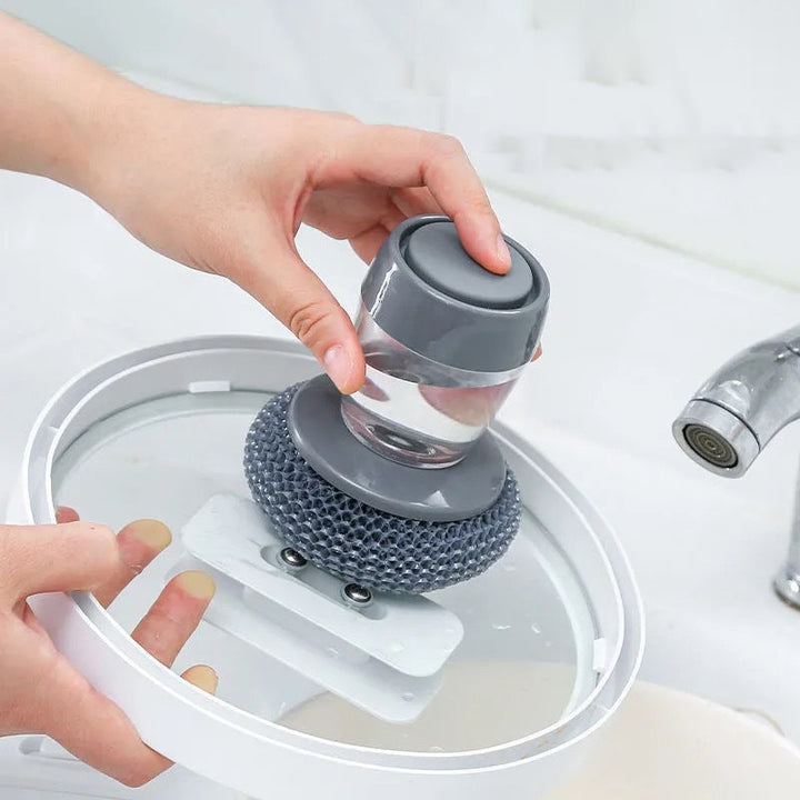 Lisslune | Kitchen soap dispenser hand brush
