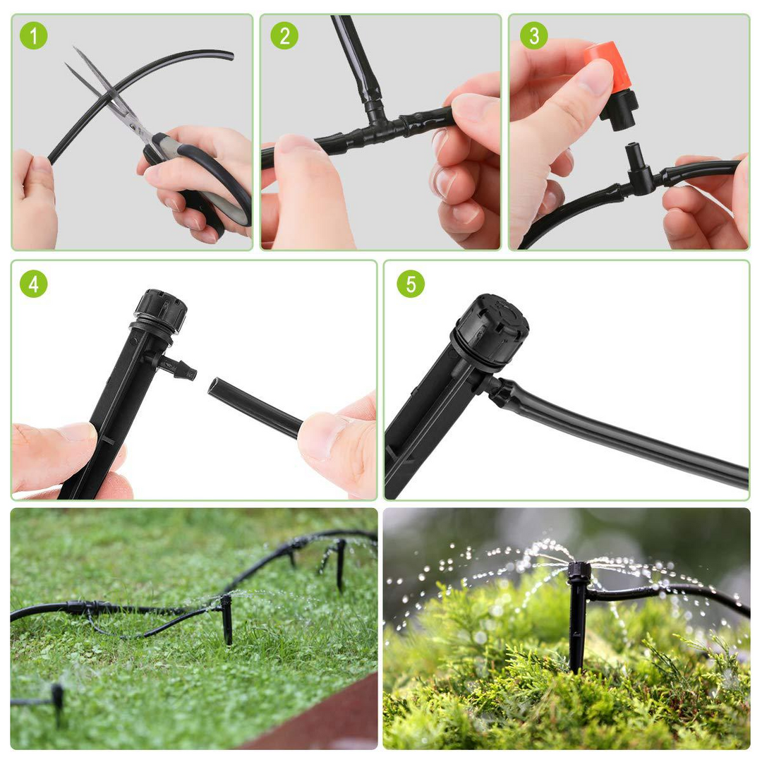 Lisslune | Automatic Irrigation System Set – Drip Irrigation for Garden Plants