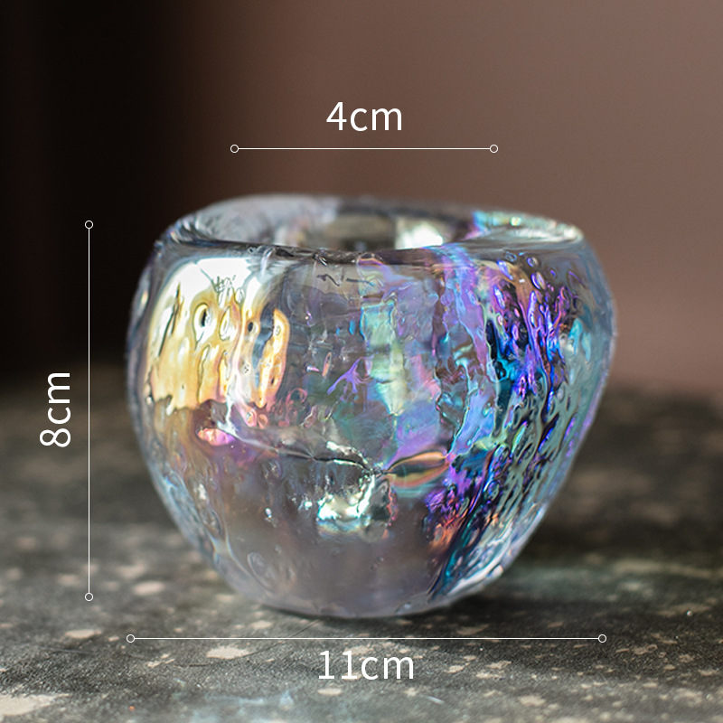 Lisslune | Glass Tealight Holder – Decorative Candle Holder made of Clear Glass for Cozy Lighting