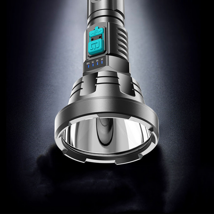 Lisslune | 90000LM LED flashlight – Tactical searchlight with USB charging and super bright lighting