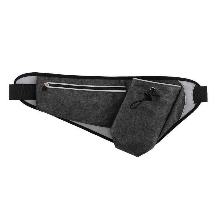 Lisslune | Waterproof Sports Waist Bag with Adjustable Bottle Holder & Night Reflective Strip, for Running, Camping, Jogging, Hiking, Trip and More