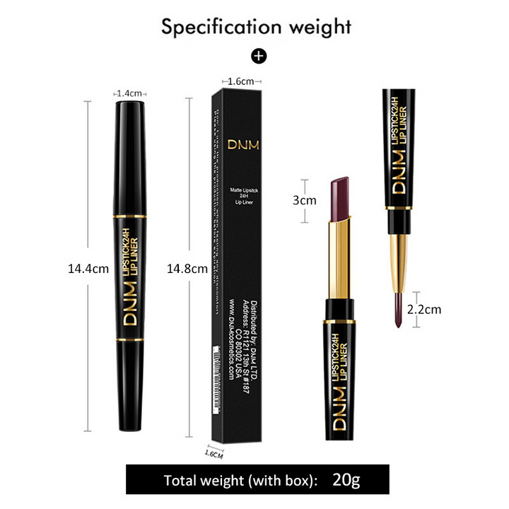 Lisslune | Lip liner and lip stick 2 in 1