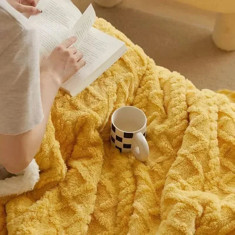 Lisslune | Thick Lambswool Fleece Winter Blanket Soft Warm Throw