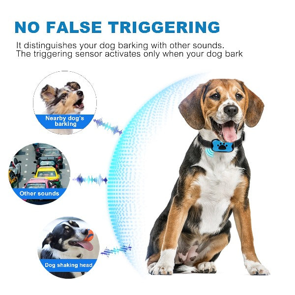 Lisslune | Painless Anti-Bark Collar – Vibrations & Ultrasound for Dogs