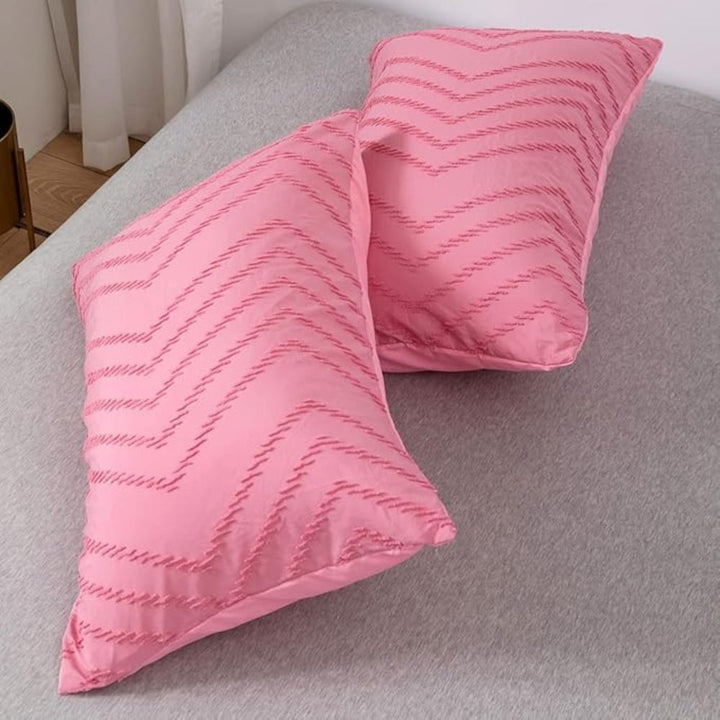 Lisslune | Chevron Plush Quilt Cover | 3pcs Set