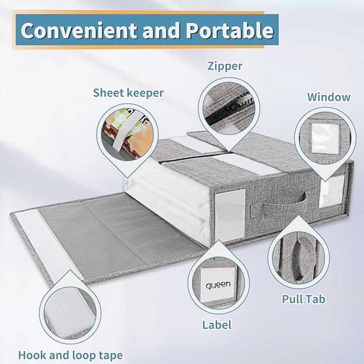 Lisslune | foldable bed sheet set organizer