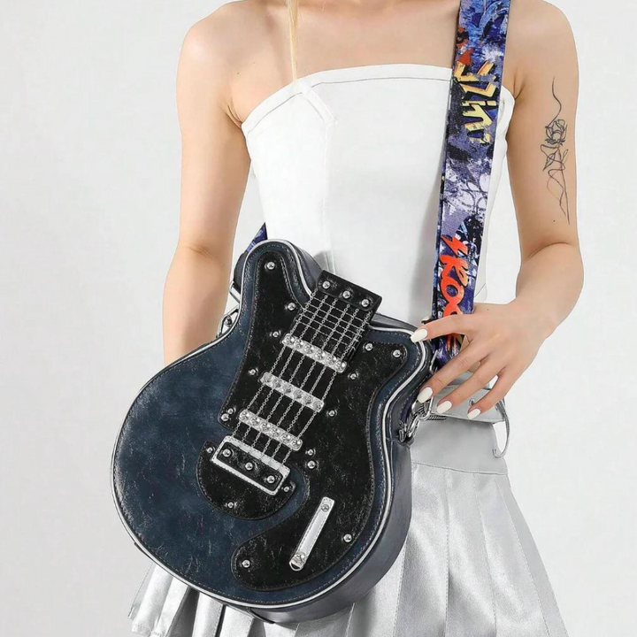 Lisslune | Elevate your style with the Rockstar guitar bag shoulder bag chic