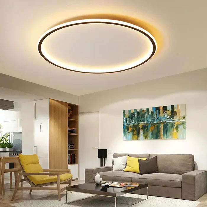 Lisslune | Scandinavian Round Ceiling Lamp - AuroraSphere