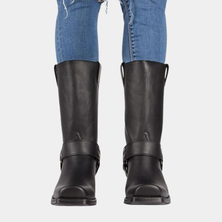 Lisslune | Durable Cowboy Boots in Vintage Look