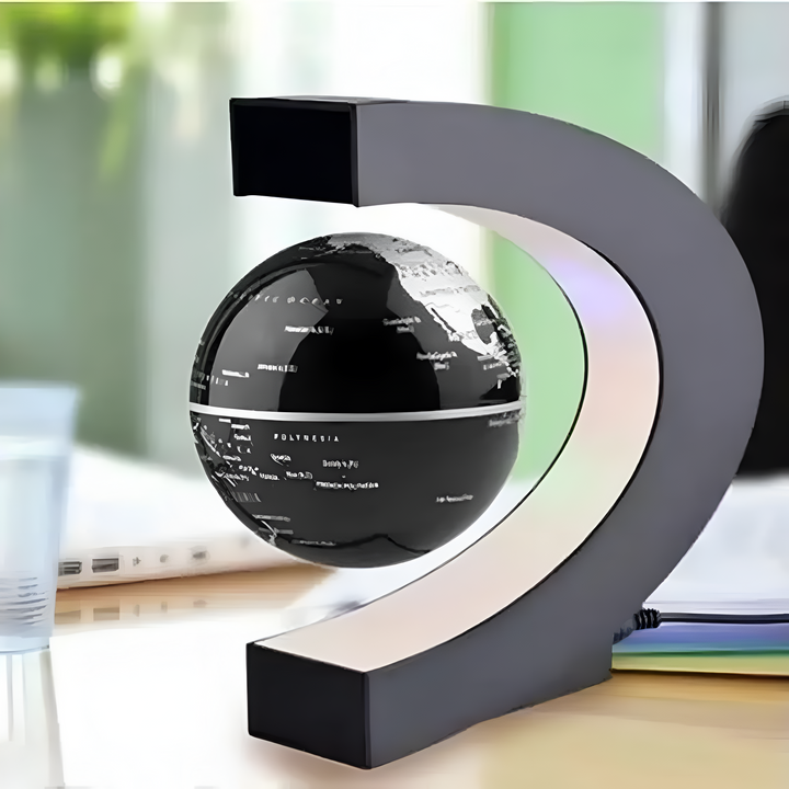 Lisslune | Armstrong | Magnetic Levitation Floating Globe Lamp with LED World Map