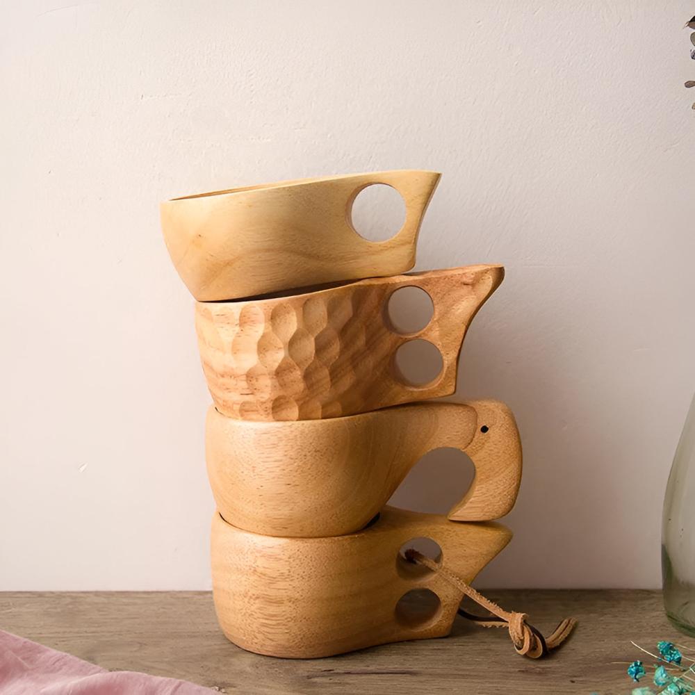 Lisslune | Rubberwood Artisan Mug Collection