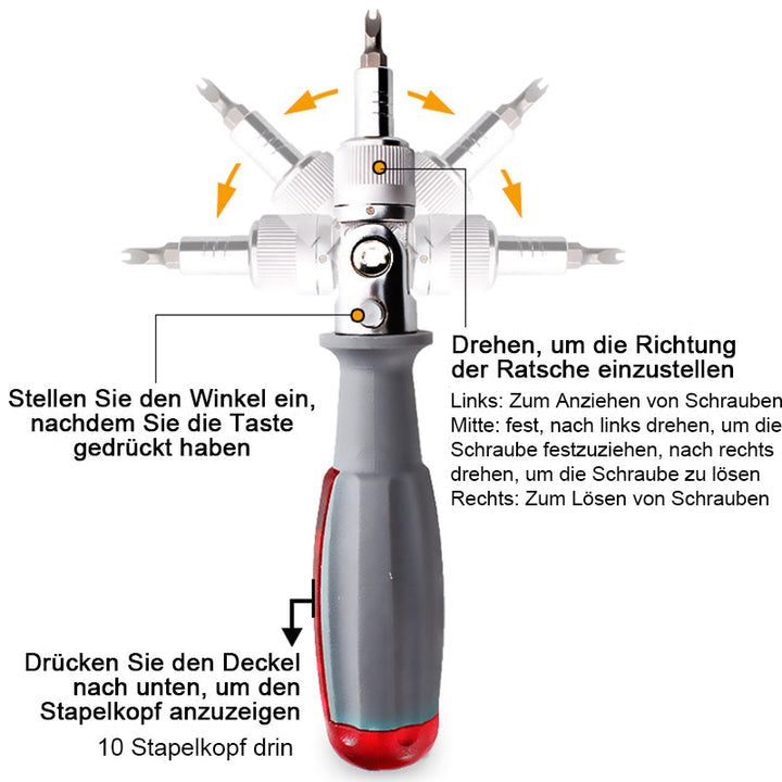 Lisslune | Multi-Angle Ratchet Screwdriver Set