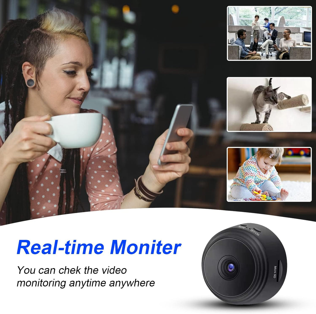 Lisslune | Eyecam Mini Spy Camera – Compact Wi-Fi Home Security Camera for Indoor Surveillance