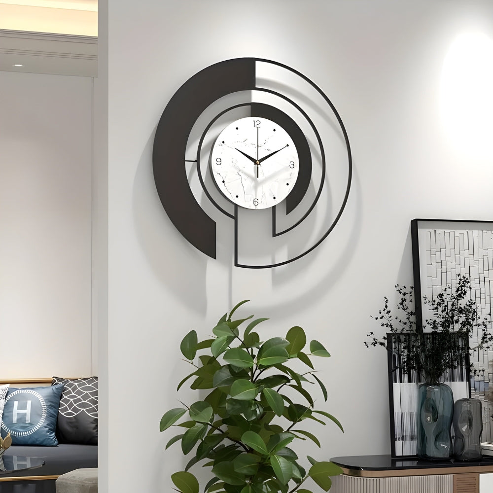 Lisslune | SerenityTick – Quiet geometric wall clock with smooth movement for peaceful spaces