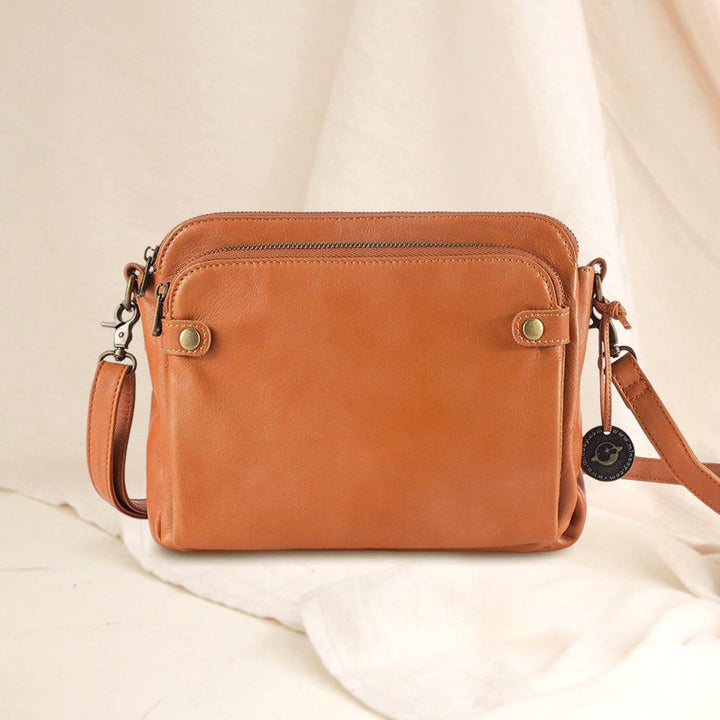 Lisslune | Three-Layer-Leather-Crossbody-Shoulder- & Clutch-Bag