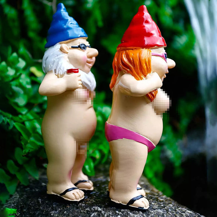 Lisslune | Cheeky Garden Gnome Funny Statue