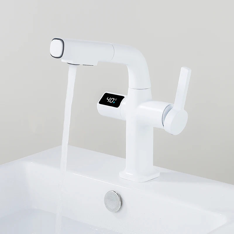 Lisslune | Elegant House Brass Aqua View Bathroom Digital Faucet