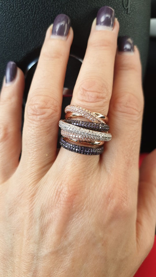 Lisslune | Monaco Design Luxury Statement Stackable Ring For Women