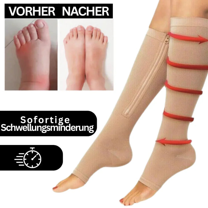 Lisslune | Comfortable compression stockings with zipper