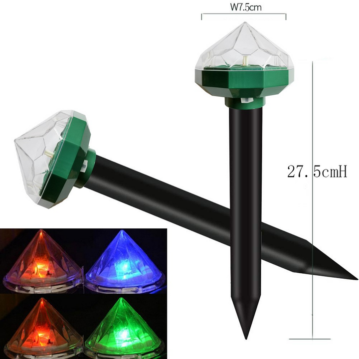 Lisslune | Solar-powered animal repeller for garden and yard – Environmentally friendly protection against mice and rodents