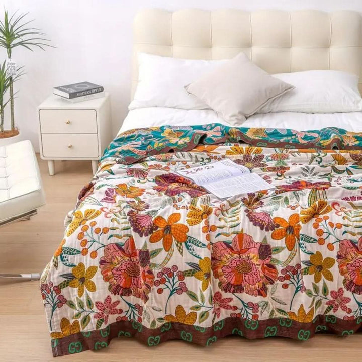 Lisslune | ILOW - Smooth Floral blanket