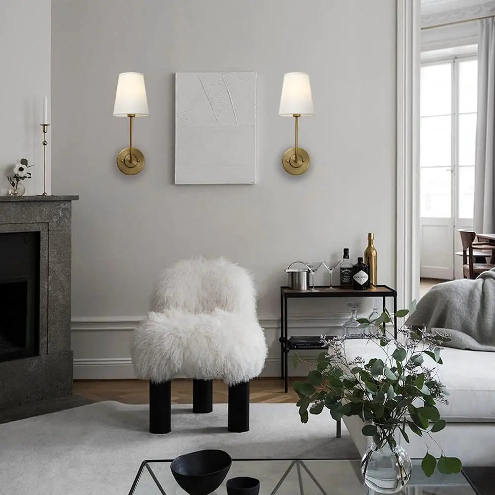 Lisslune | LoomGlow – Modern Wall Lamp Featuring Woven Metal and Soft Fabric