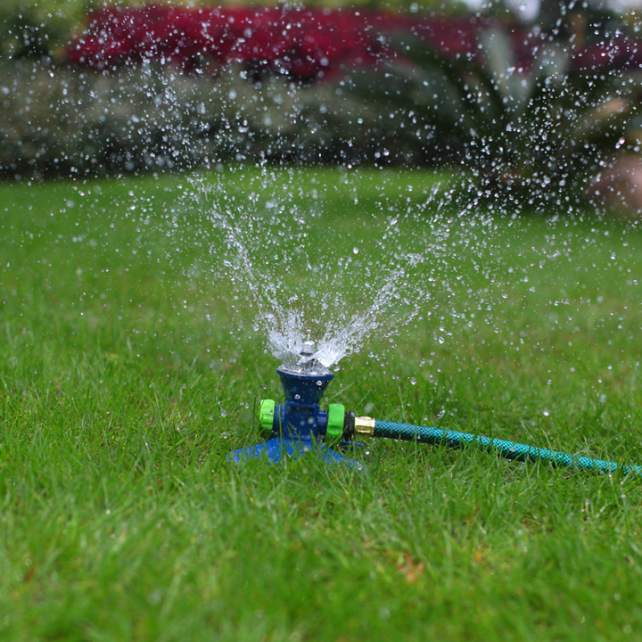 Lisslune | 360-Degree Automatic Rotating Metal Lawn Sprinkler – Effective Garden Watering Spray Head