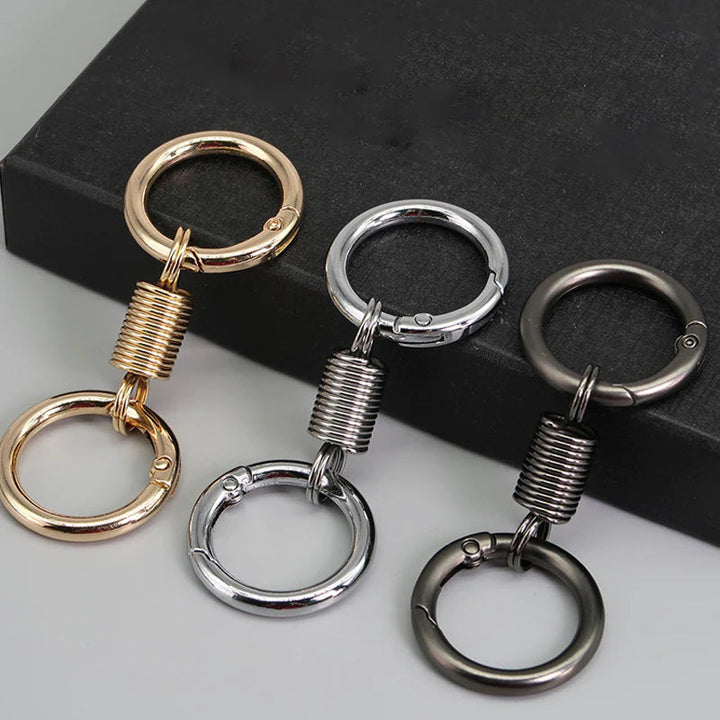 Lisslune | Nordic Retro Spring Double Ring Keychain