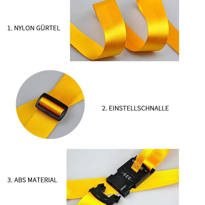 Lisslune | Scale Luggage Strap with Password Lock