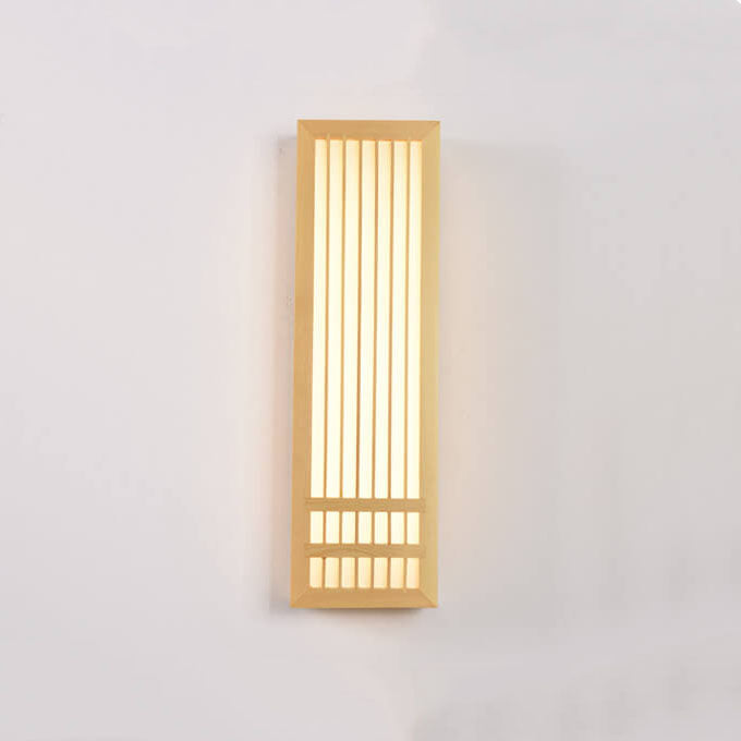 Lisslune | ShizuLight | Japanese Wooden LED Wall Lamp – Minimalist Zen-Inspired Lighting