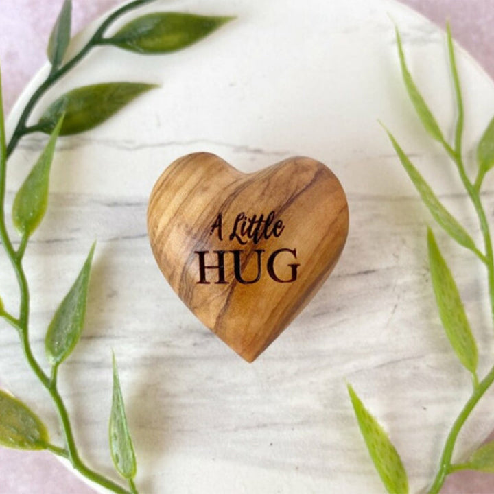 Lisslune | Small Pocket Hug Wooden Heart Token